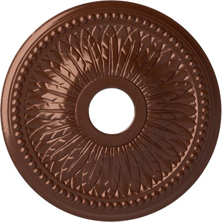 Bailey Ceiling Medallion (Fits Canopies up to 5 3/4"), 18"OD x 3 3/4"ID x 1 1/2"P, Copper Penny
